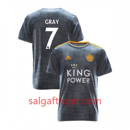 Leicester City Fodboldtrøjer Demarai Gray 7 Udebanesæt 2018/19 Kort ærmer Leicester City Fodboldtrøjer Demarai Gray 7 Udebanesæt 2018/19 Kort ærmer